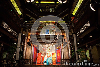 Traditional Sichuan Chinese Opera Editorial Stock Photo