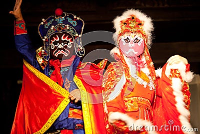 Traditional Sichuan Chinese Opera Editorial Stock Photo