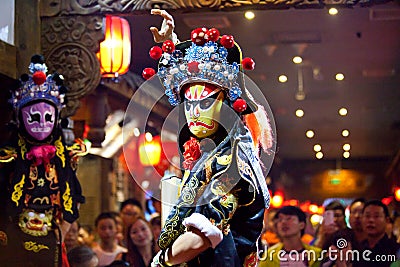 Traditional Sichuan Chinese Opera Editorial Stock Photo