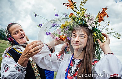 Traditional Slavic celebrations of Ivana Kupala Editorial Stock Photo