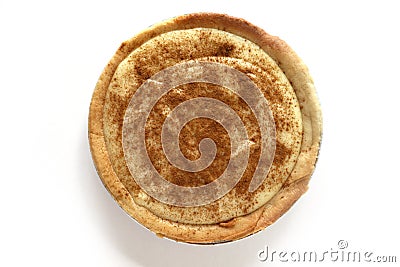 Traditional South African milk tart Stock Photo