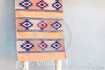 Traditional southwestern rug Stock Photo