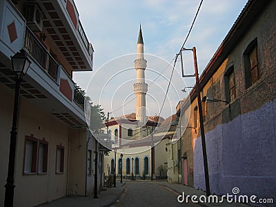 Traditional street in Komotini Thrace Greece Stock Photo