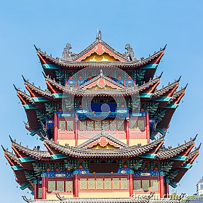 Traditional temple ancient buildings Stock Photo