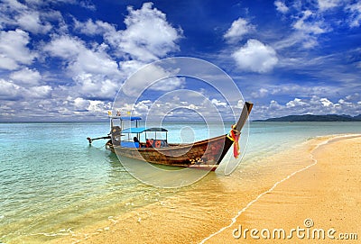 Traditional Thai boat Stock Photo