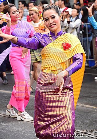 Traditional Thai chut thai Editorial Stock Photo