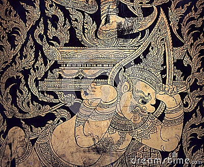 Traditional thai Giant pattern Stock Photo