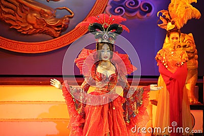 Traditional Thai show in Nongnooch Garden in Pattaya, Thailand Editorial Stock Photo