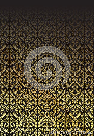 Traditional Thai style pattern background Vector Illustration