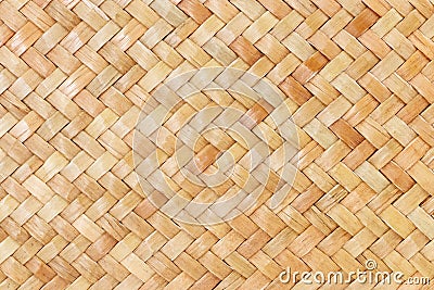 Traditional thai style pattern nature background of brown handicraft weave texture wicker surface for furniture materia Stock Photo