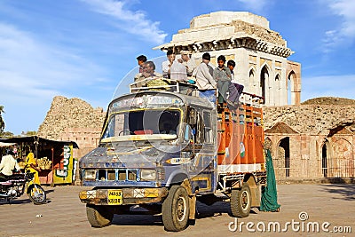 Traditional transport vehicle. India Editorial Stock Photo