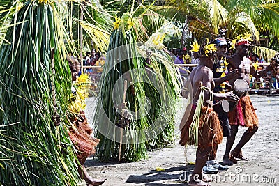 Traditional tribal dance at mask festival Editorial Stock Photo