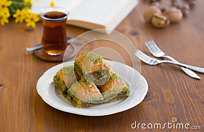 Turkish Baklava Stock Photo