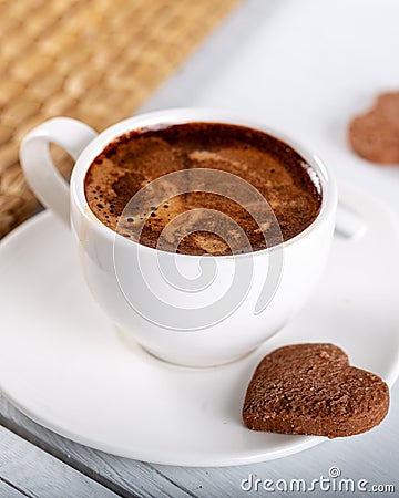 Traditional Turkish Coffee, delicous Turkish coffee Stock Photo