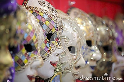 Traditional venetian carnival mask. Venice, Italy Editorial Stock Photo