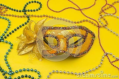 Traditional Venice carnival mask Stock Photo