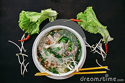 Traditional vietnamese street food Stock Photo