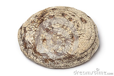 Traditional whole German Eifler Brot on white background Stock Photo