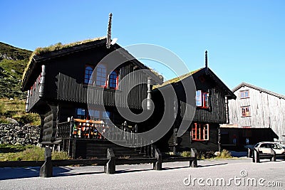 Traditional wooden houses, Norway, Scandinavia Stock Photo