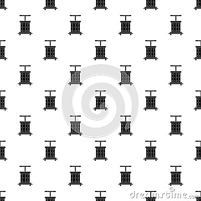 Traditional wooden press for grapes pattern vector Vector Illustration