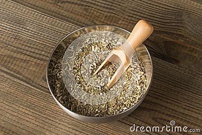 Traditional yerba mate drink with accessories Stock Photo