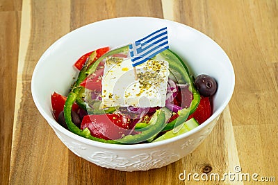 Tradtitional Greek salad Stock Photo