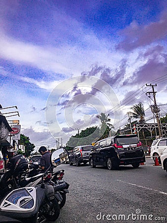 Traffic in balikpapan city Editorial Stock Photo