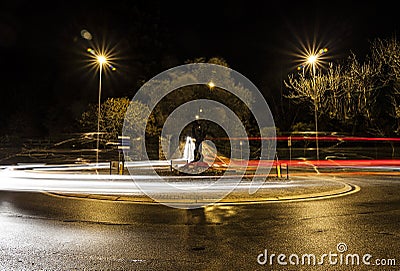 Traffic circle Stock Photo