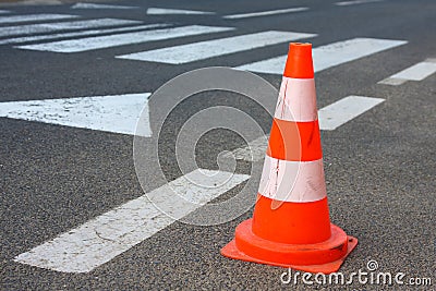 Traffic cone Stock Photo