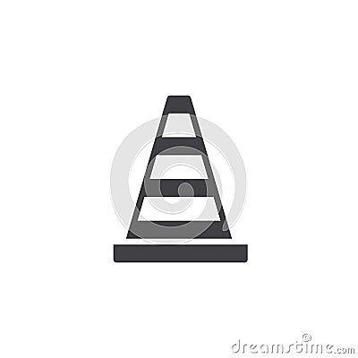 Traffic cone icon vector Vector Illustration