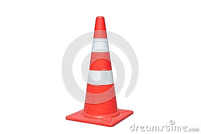 Traffic cone isolated Stock Photo