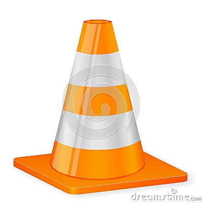 Traffic cone Vector Illustration