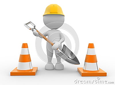 Traffic cones Stock Photo