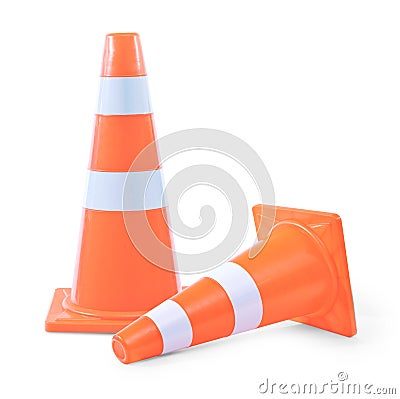 Traffic cones Stock Photo