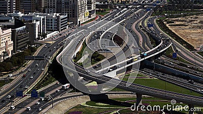 Traffic in Dubai, United Arab emirates, UAE Editorial Stock Photo