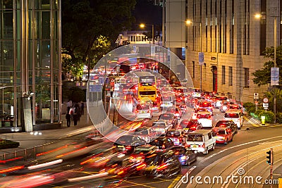 Traffic in Hong Kong. Editorial Stock Photo