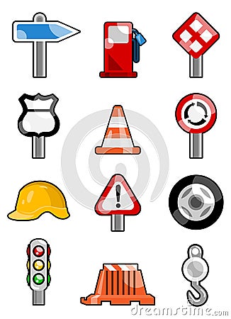 Traffic icons Vector Illustration