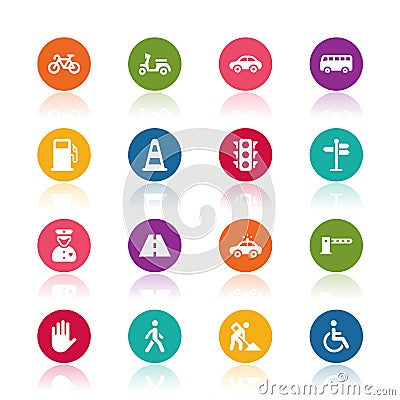 Traffic icons Vector Illustration