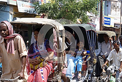 Traffic in India Editorial Stock Photo