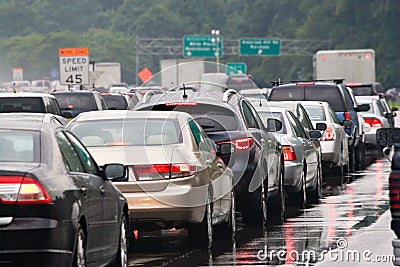 Traffic Jam Stock Photo