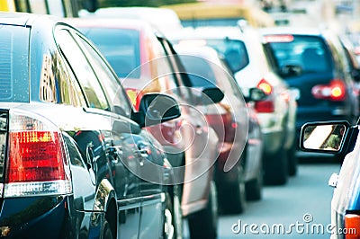 Traffic jam Stock Photo