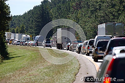 Traffic Jam Stock Photo