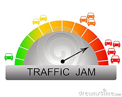 Traffic jam Stock Photo