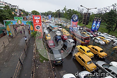 Traffic jam Editorial Stock Photo