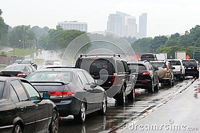 Traffic Jam Congestion Stock Photo