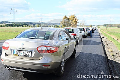 Traffic jam Editorial Stock Photo