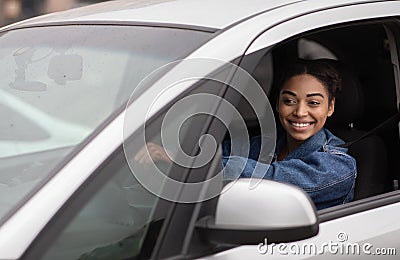 Traffic jams, routine commute and funny taxi driver Stock Photo