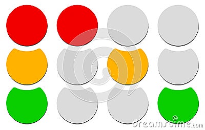 Traffic lamp, traffic light, semaphore icon Vector Illustration