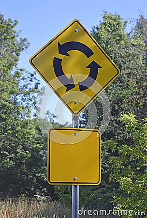 Traffic - Life circle - decisions ahead Stock Photo