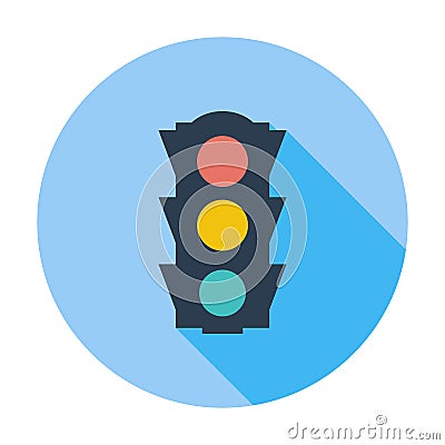 Traffic light icon. Vector Illustration